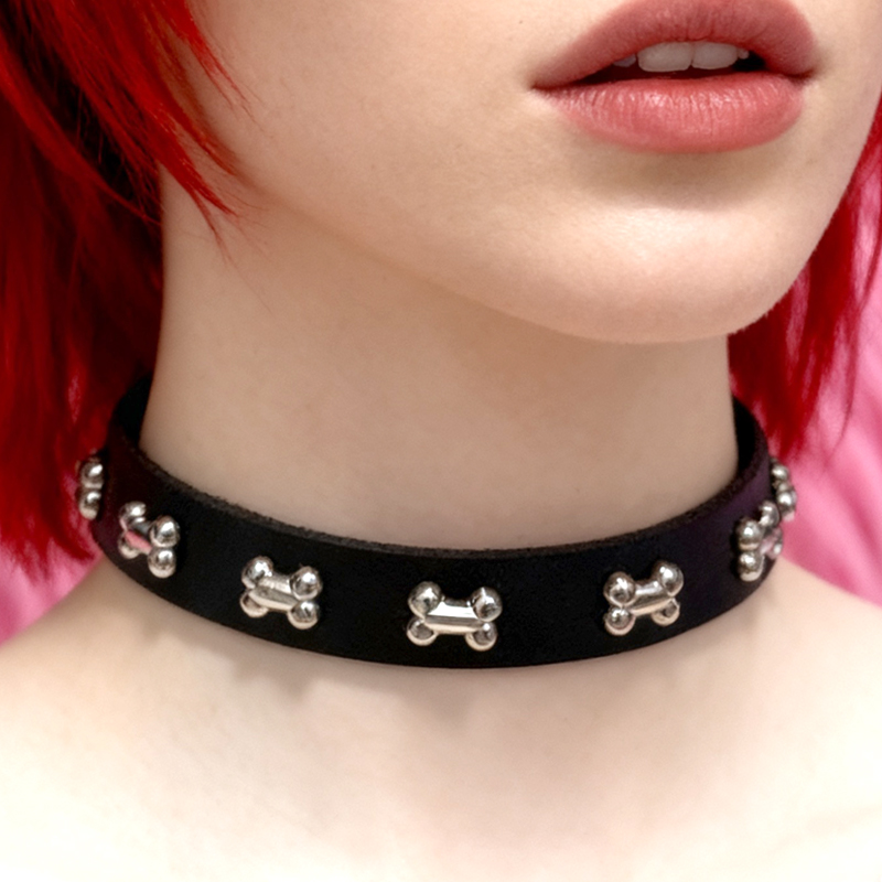 Women'S Accessories In The 90S - 하라주쿠 쥬얼리 본즈 초커 카와이 코스프레