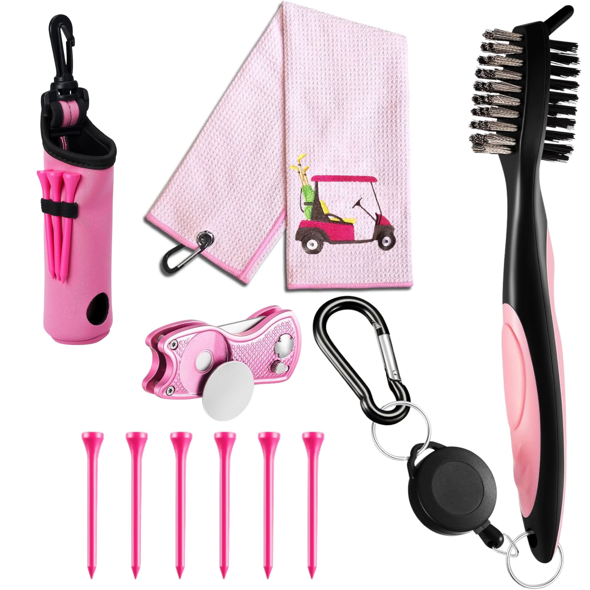 Women'S Golf Accessories - 10종 골프 액세서리 키트, 걸이형 타월이