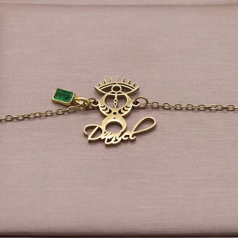 Evil Eye Bracelet - 토도로바 커스텀 네임 이블아이 팔찌, 스테인리스