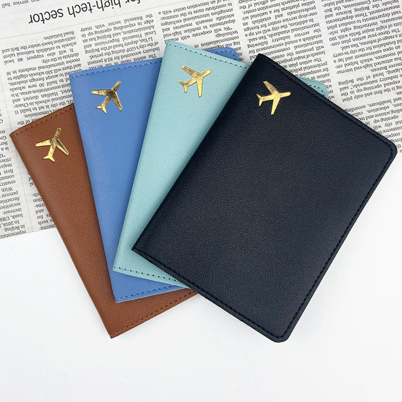 Women Accessories Business Name - 럭셔리 골드 비행기 여권 커버 맞춤