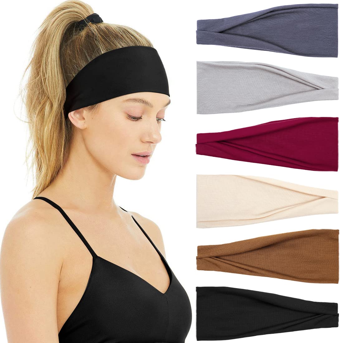 Women'S Running Accessories - 여성용 미끄럼 방지 땀 헤어밴드, 부드러운