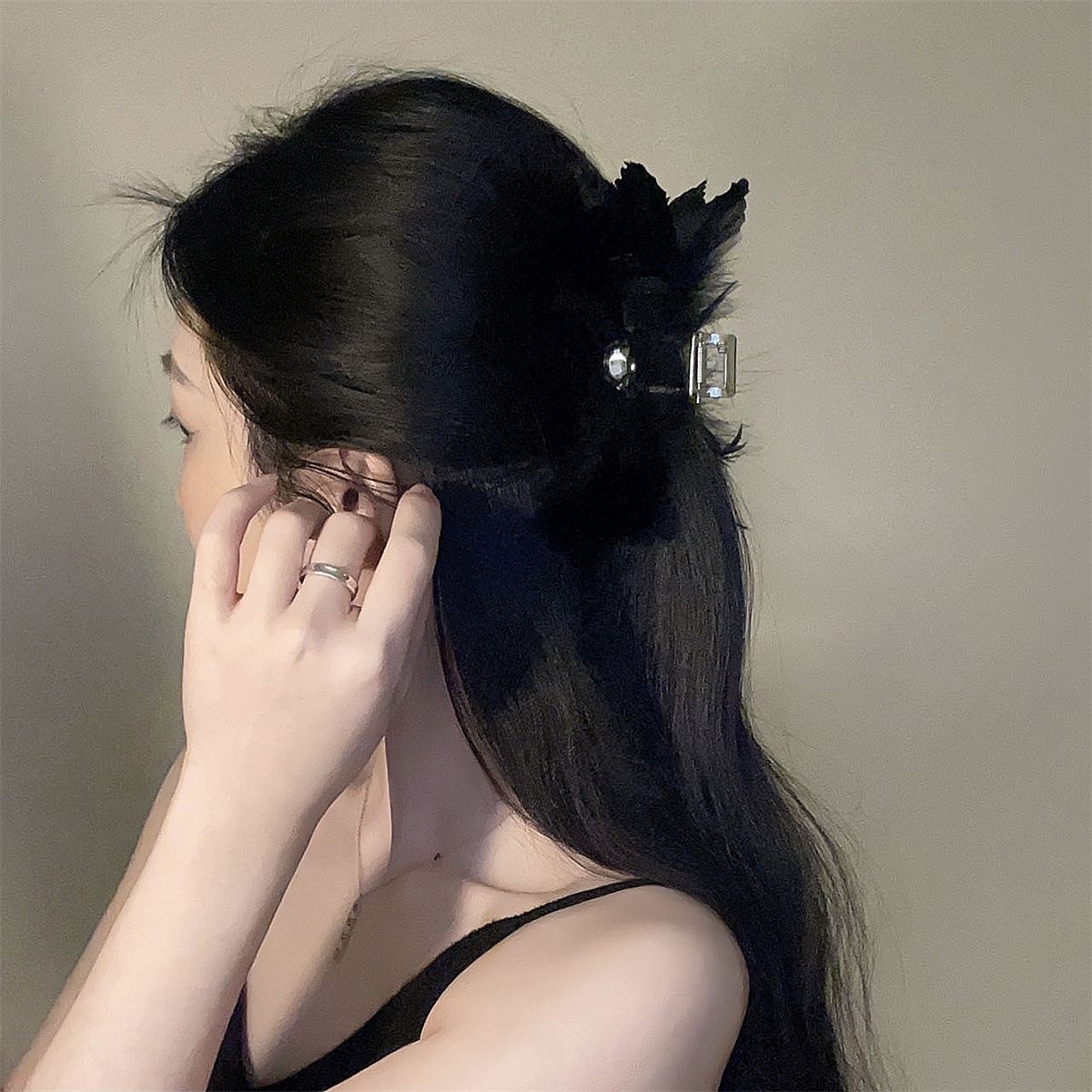 여성용 헤어 클로 클립 한국 깃털 Y2K 스위트 럭셔리 - Accessories Brand For Women 리뷰 및 가격