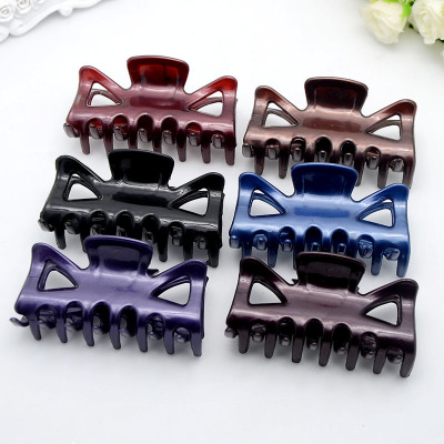 여성 헤어 클립 헤어핀 캔디 색상 여성 헤어 크랩 헤어 - Women'S Vanity Accessories 리뷰 및 가격