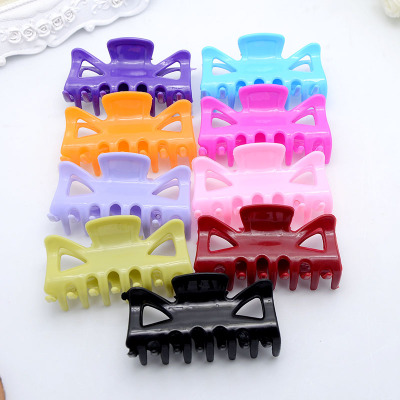 여성 헤어 클립 헤어핀 캔디 색상 여성 헤어 크랩 헤어 - Women'S Vanity Accessories 리뷰 및 가격