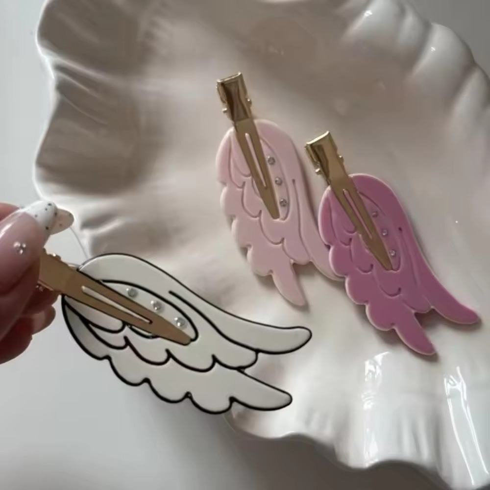 귀여운 날개 모양 헤어핀 재미있는 헤어핀 자국 없는 도 - Women'S Vanity Accessories 리뷰 및 가격