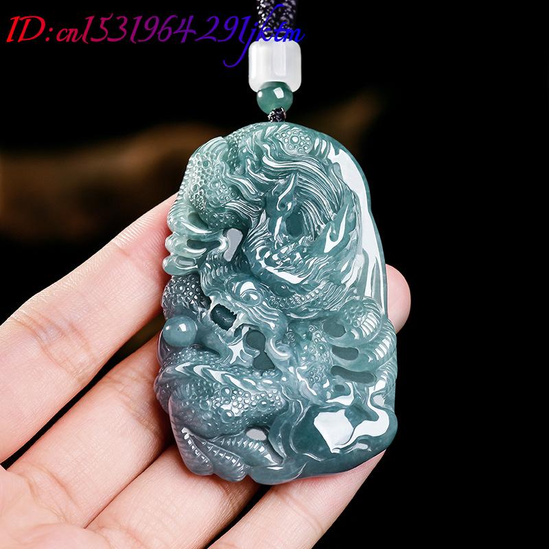천연 버마산 경옥 드래곤 펜던트 목걸이 럭셔리 주얼리  - Women Accessories To Gift 리뷰 및 가격