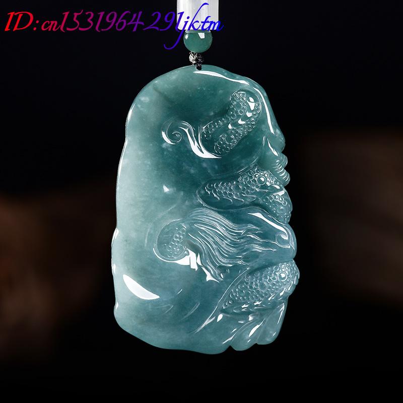 천연 버마산 경옥 드래곤 펜던트 목걸이 럭셔리 주얼리  - Women Accessories To Gift 리뷰 및 가격