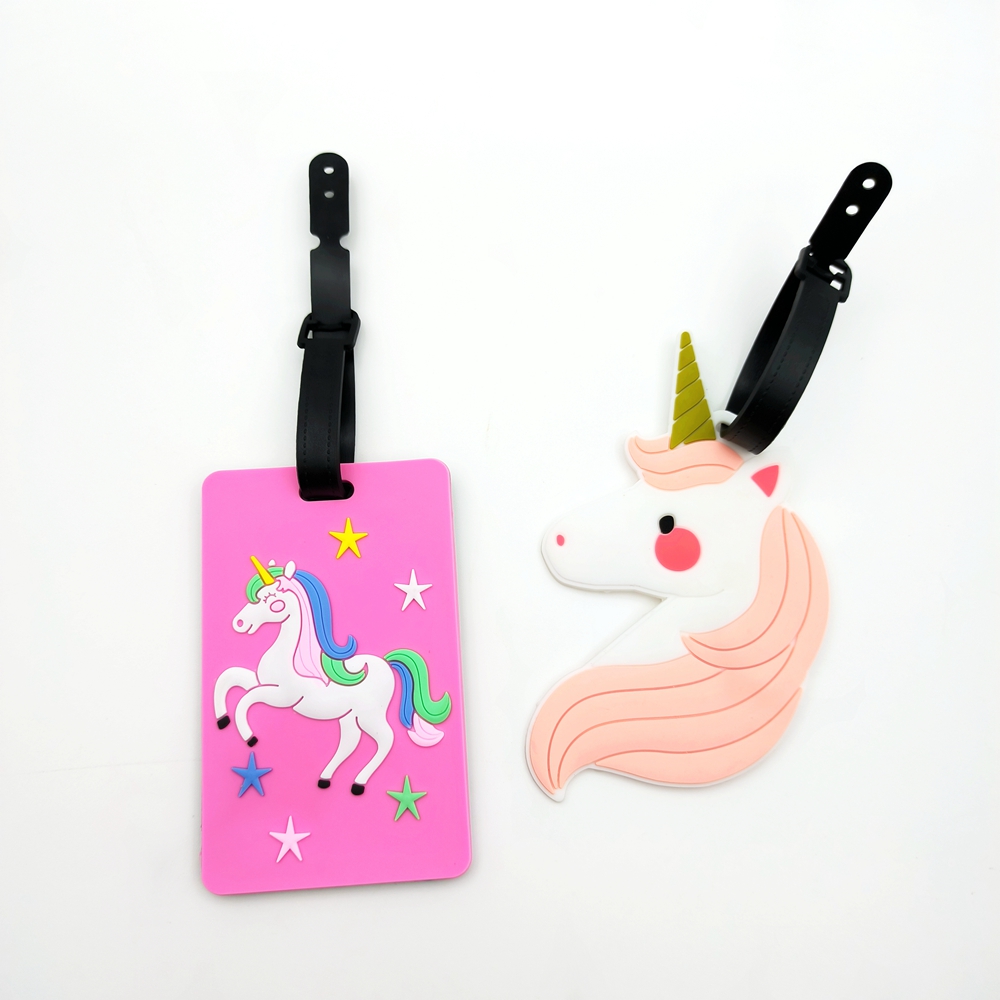 성인 출장을 위한 1pc/2pcs 유니콘 수하물 태그, - Women Accessories Business Name 리뷰 및 가격