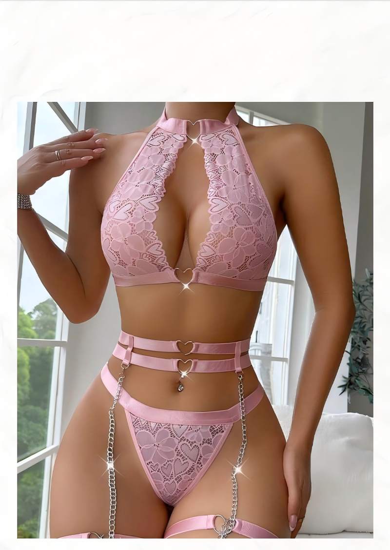 섹시 란제리 세트, 푸쉬업 레이스 가터 란제리 세트(초 - Woman Accessory 리뷰 및 가격
