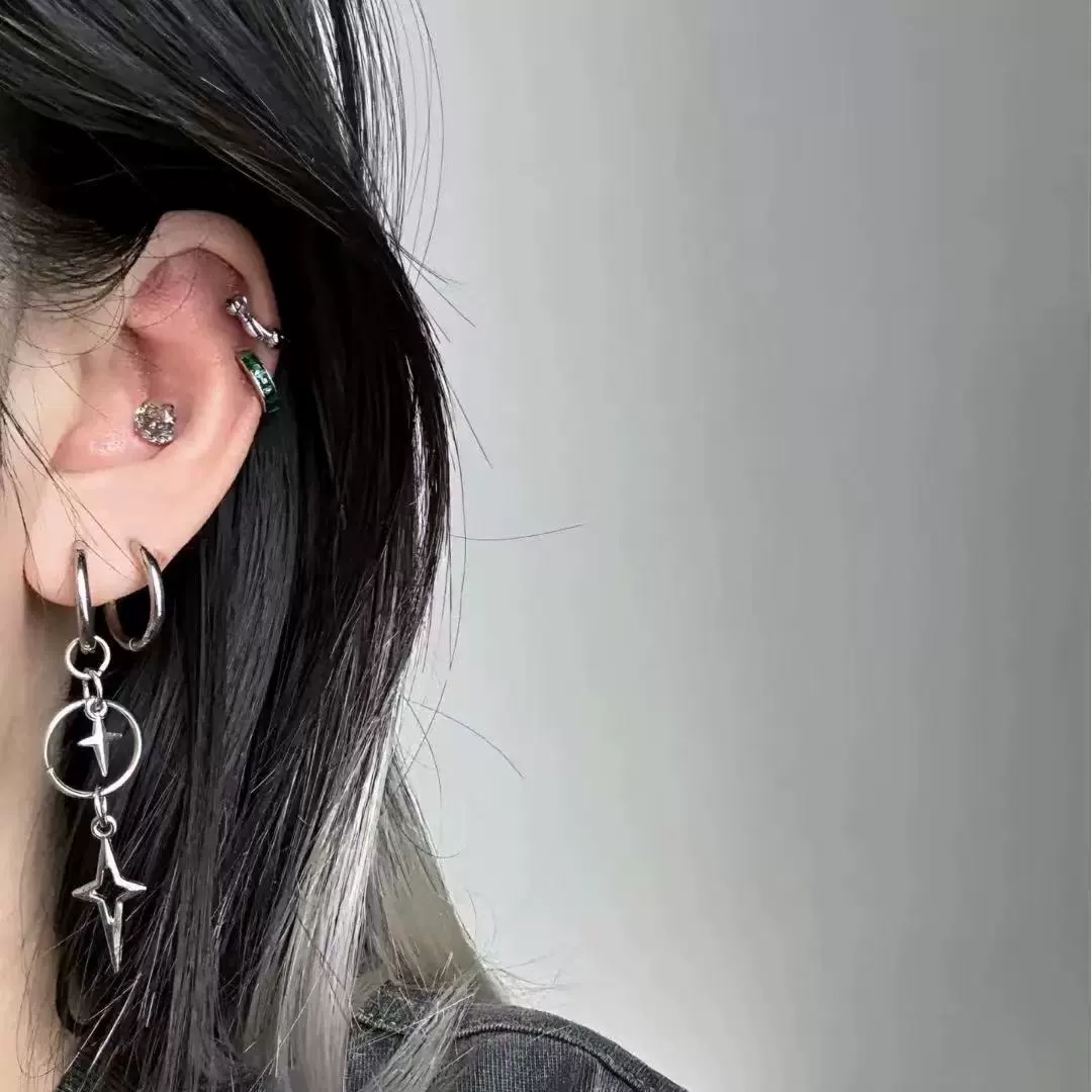 개인화된 펑크 크로스 스타 펜던트 귀걸이 남녀공용 Y2 - Women'S Accessories In The 90S 리뷰 및 가격
