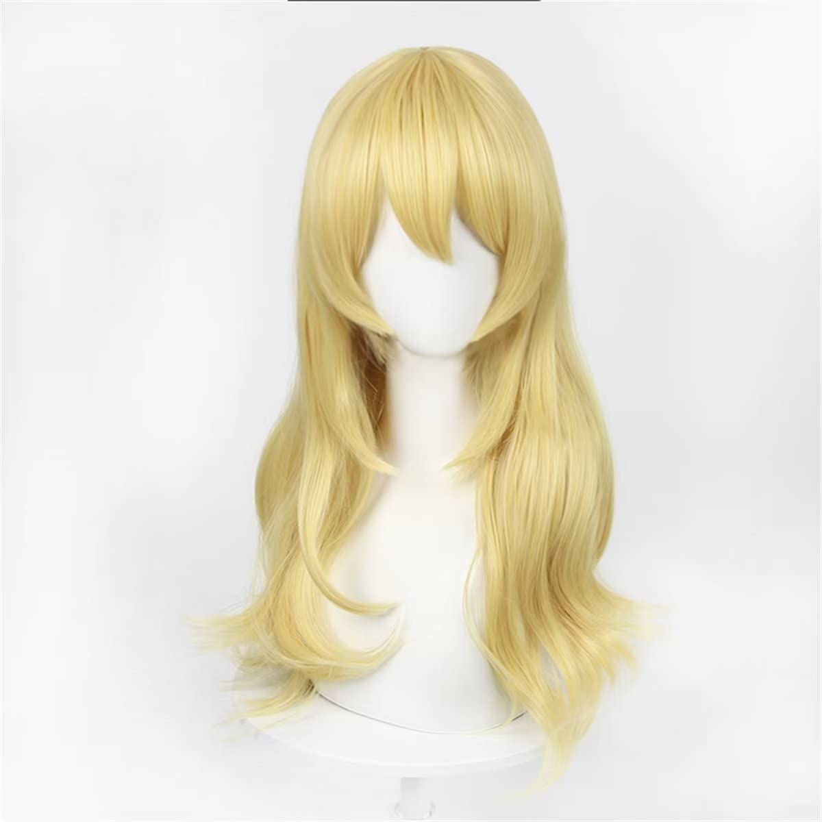 60cm 긴 노란색 금발 느슨한 물결 모양의 곱슬 여자 - Women'S Yellow Accessories 리뷰 및 가격