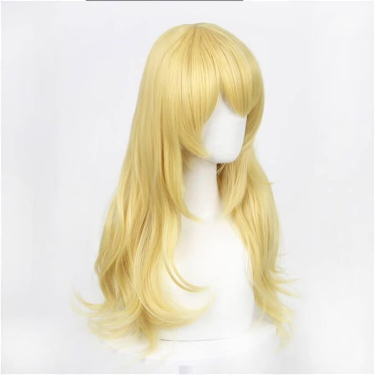 60cm 긴 노란색 금발 느슨한 물결 모양의 곱슬 여자 - Women'S Yellow Accessories 리뷰 및 가격