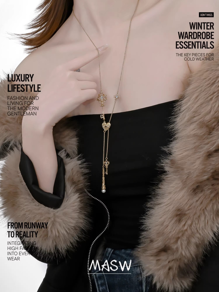 MASW 오리지널 디자인 빈티지 스타일 키 목걸이 여성 - Women'S Accessories Trends 2026 리뷰 및 가격