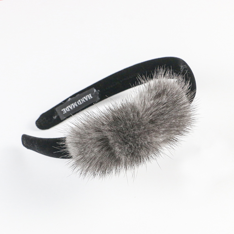 리얼 밍크 화장품 헤어밴드 여성용 고품질 리본 머리띠  - Women'S Vanity Accessories 리뷰 및 가격