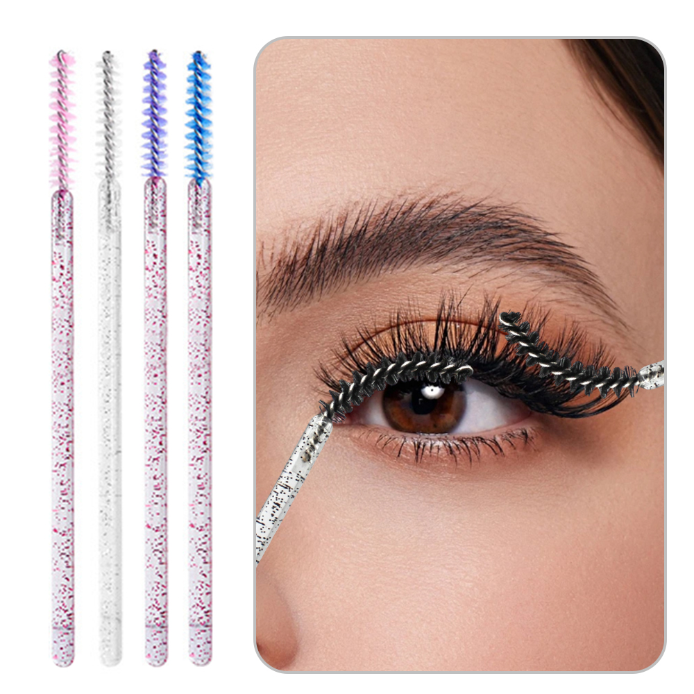 50pcs 속눈썹 메이크업 스풀리 크리스탈 브러쉬 화장 - Women'S Vanity Accessories 리뷰 및 가격