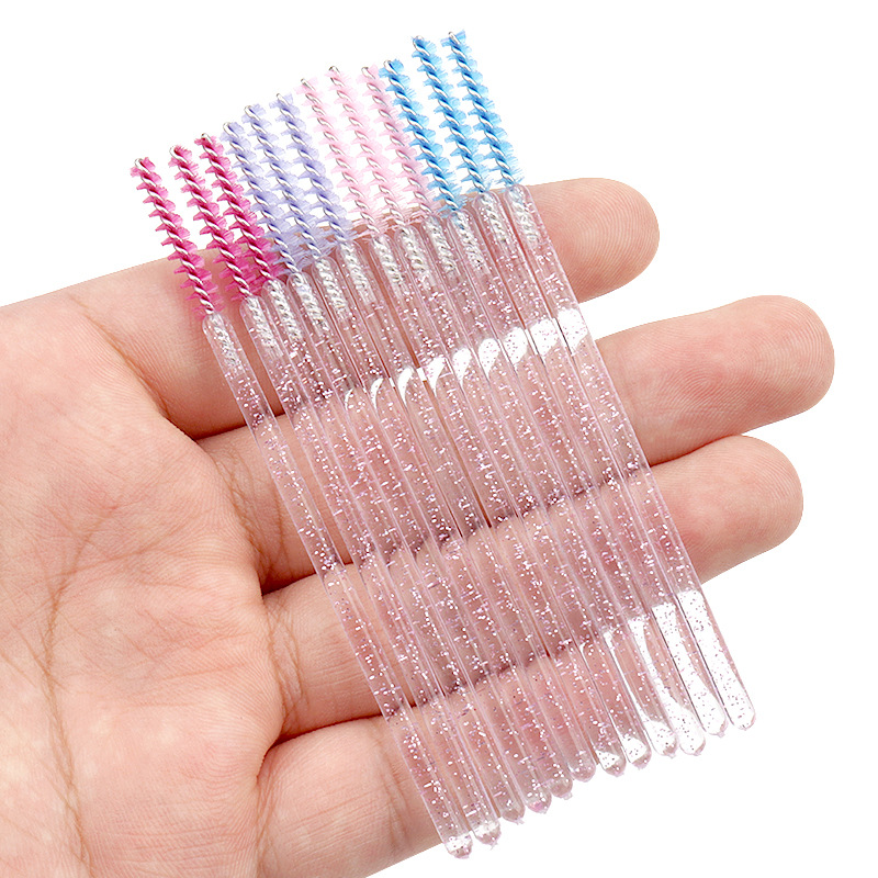 50pcs 속눈썹 메이크업 스풀리 크리스탈 브러쉬 화장 - Women'S Vanity Accessories 리뷰 및 가격