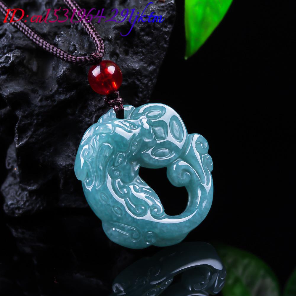 버마산 비취석 픽시우 펜던트 진짜 옥 고급 참 장식품  - Women Accessories To Gift 리뷰 및 가격