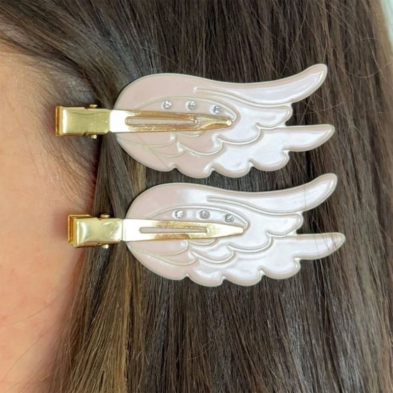 1/2개 귀여운 날개 머리핀 재미있는 머리핀 자국 없는 - Women'S Vanity Accessories 리뷰 및 가격