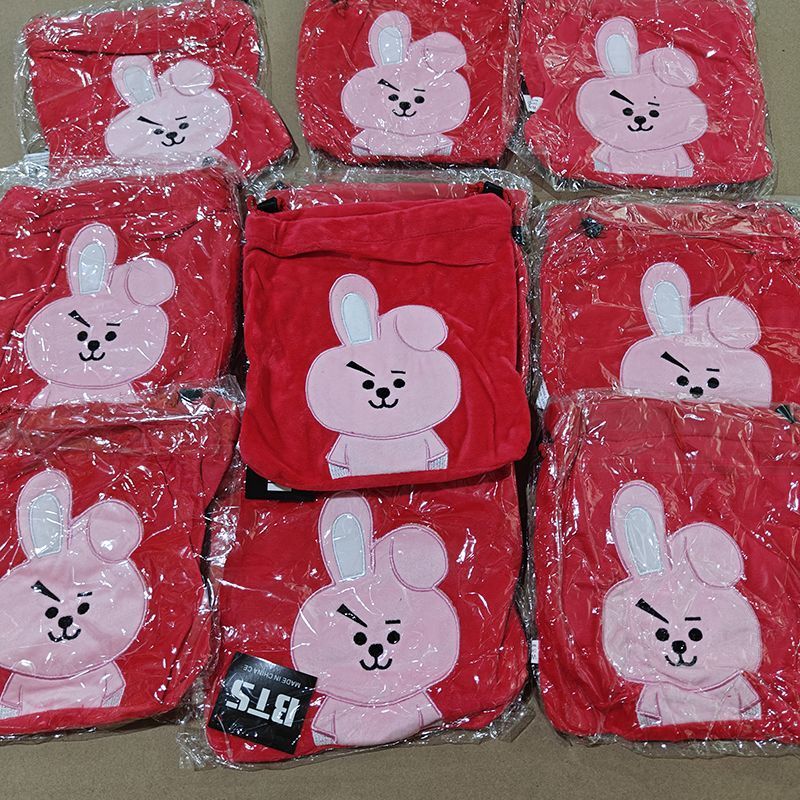 BT21 애니메이션 만화 귀여운 하트 토끼 드로스트링  - Women'S Vanity Accessories 리뷰 및 가격
