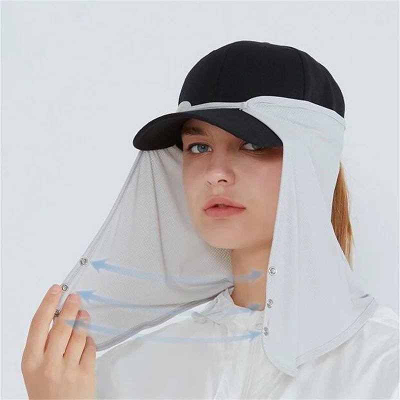 빠른 건조 낚시 모자 얼굴 목 양산 마스크 모자 야외  - Women'S Golf Accessories 리뷰 및 가격