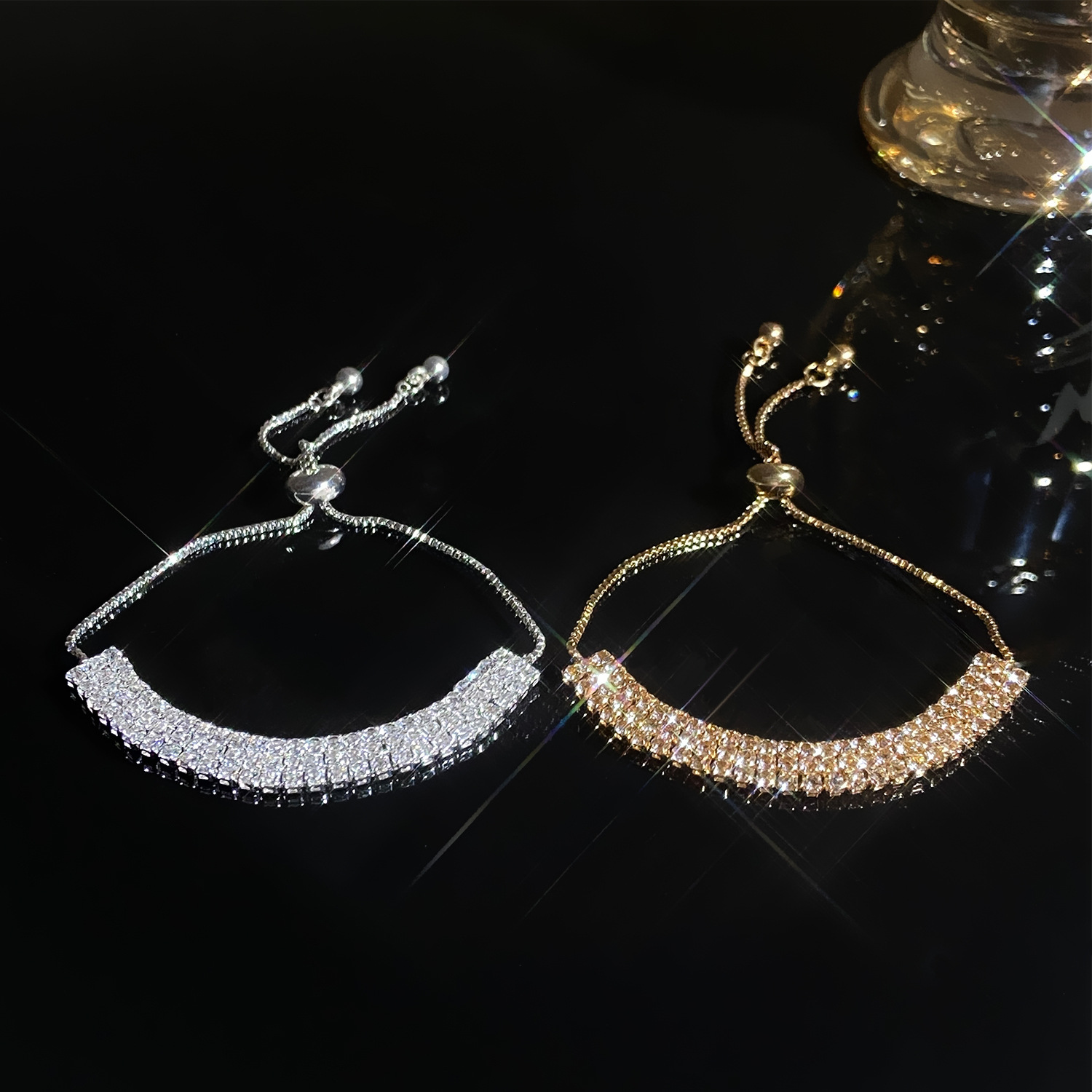 한국 패션 반짝이는 3줄 크리스탈 팔찌 2026 트렌디 - Women'S Accessories Trends 2026 리뷰 및 가격