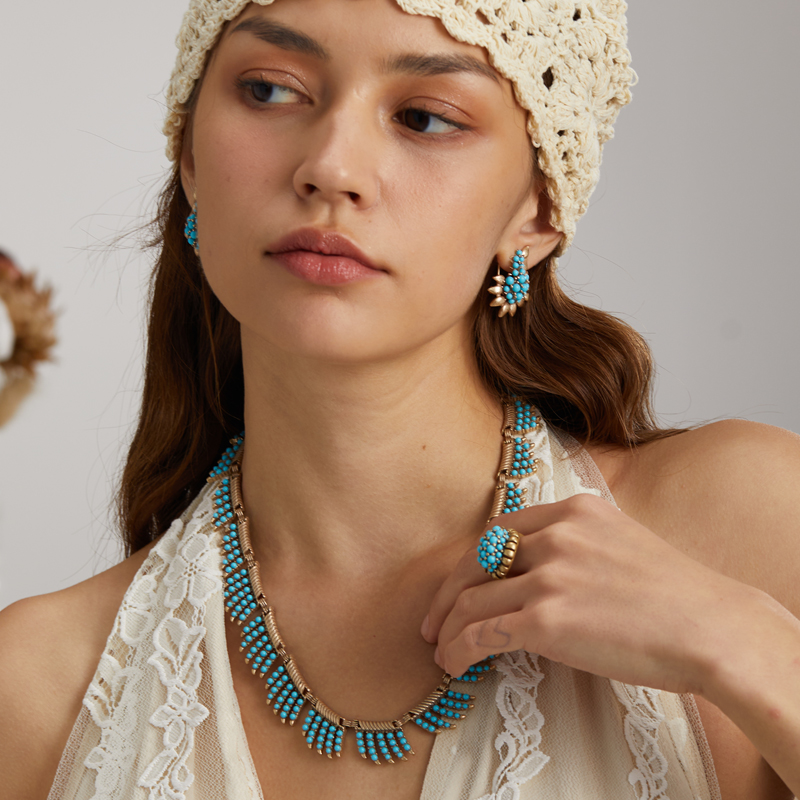 보헤미안 쥬얼리 빈티지 블루 비즈 목걸이 여성 아프리카 - Women'S Accessories Trends 2026 리뷰 및 가격