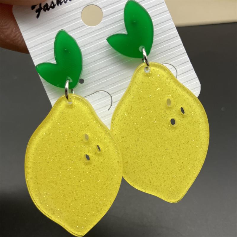 새롭고 사랑스러운 과일 귀걸이 망고 딸기 수박 과일 귀 - Women'S Accessories Mango 리뷰 및 가격