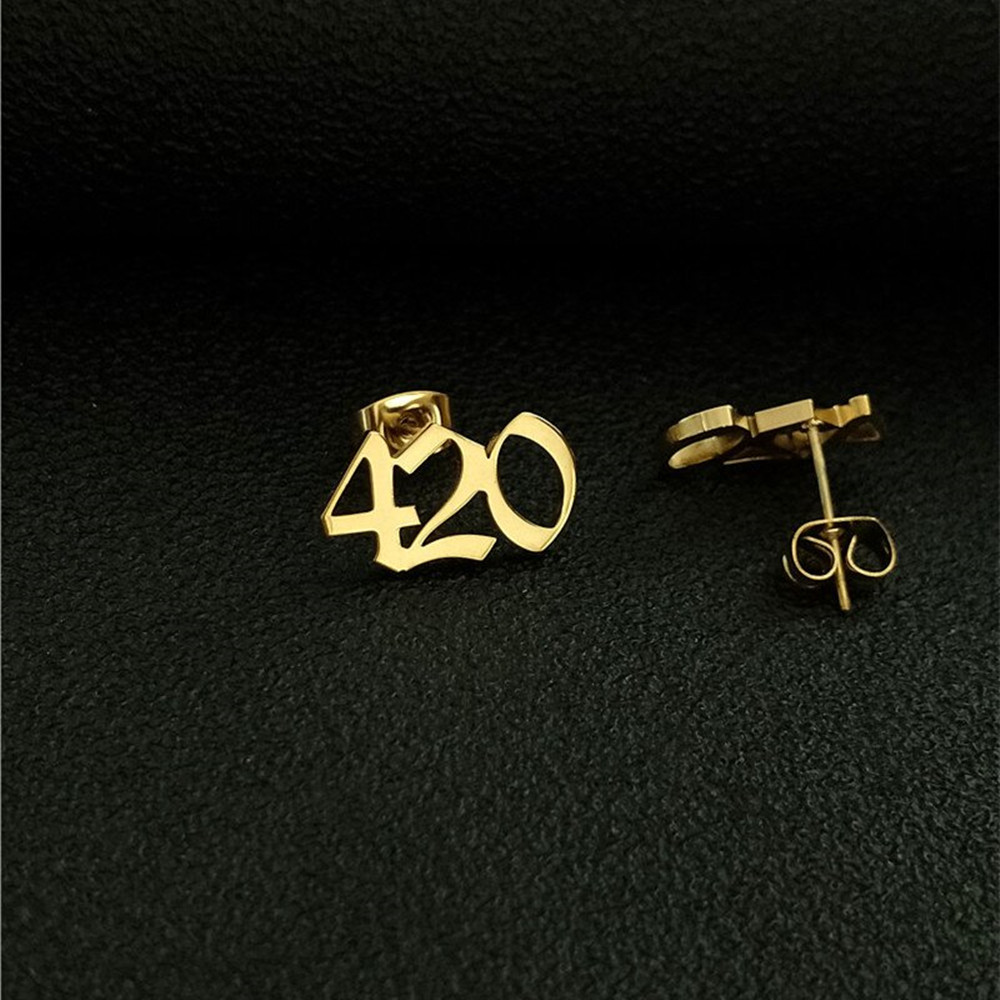 사용자 정의 오래 된 영어 번호 스 터 드 귀걸이 스테 - Women Accessories Name In English 리뷰 및 가격