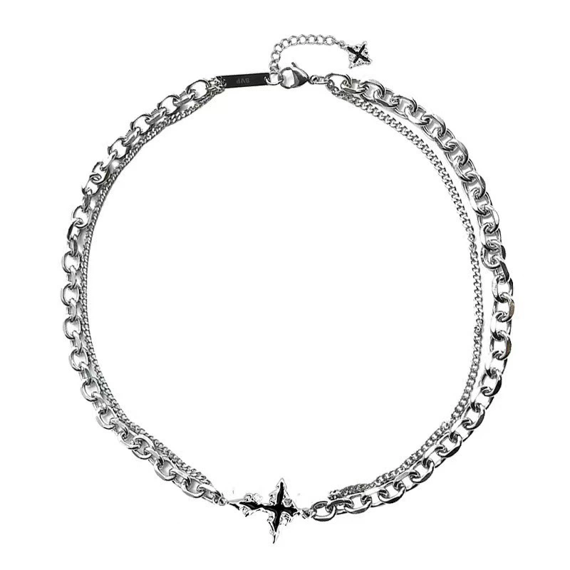 남녀 공용 펑크 블랙 크로스 펜던트 체인 목걸이 팔찌, - Women'S Accessories In The 90S 리뷰 및 가격