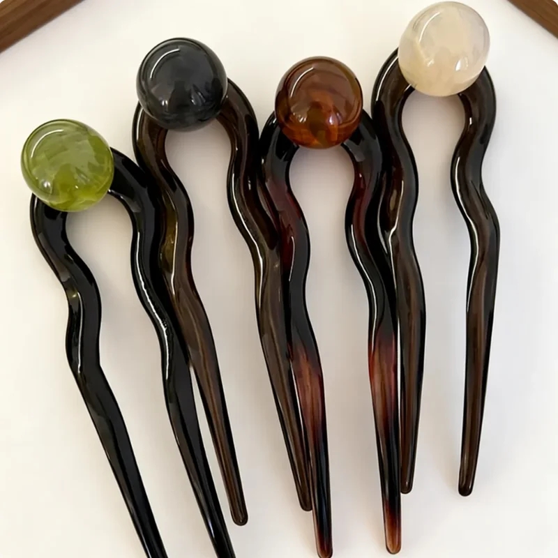 패션 컬러 진주 U자형 헤어 스틱 헤어핀 헤어 포크 번 - Pearl Hair Pin 리뷰 및 가격