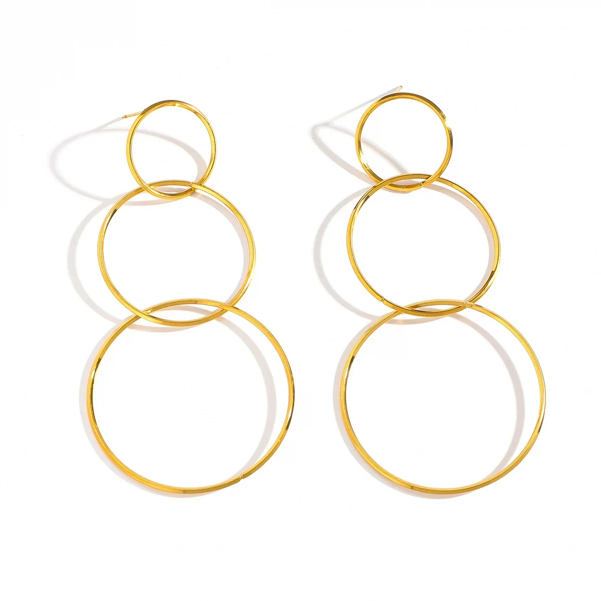 럭셔리 심플 3 원형 스테인레스 스틸 기하학 귀걸이 여 - Women'S Accessories Mango 리뷰 및 가격