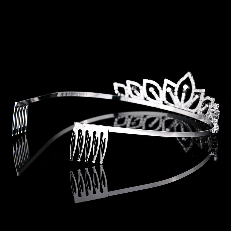 실버 컬러 스파클링 라인스톤 크라운 신부 티아라 웨딩  - Women Accessories To Gift 리뷰 및 가격