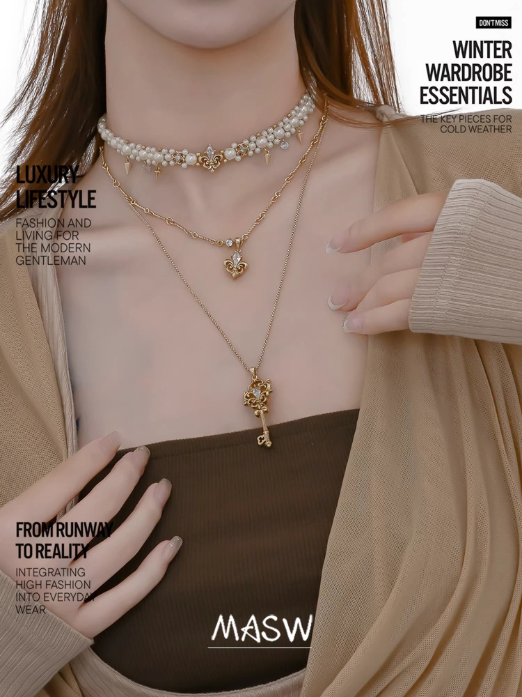 MASW 오리지널 디자인 빈티지 스타일 이중 레이어 키 - Women'S Accessories Trends 2026 리뷰 및 가격
