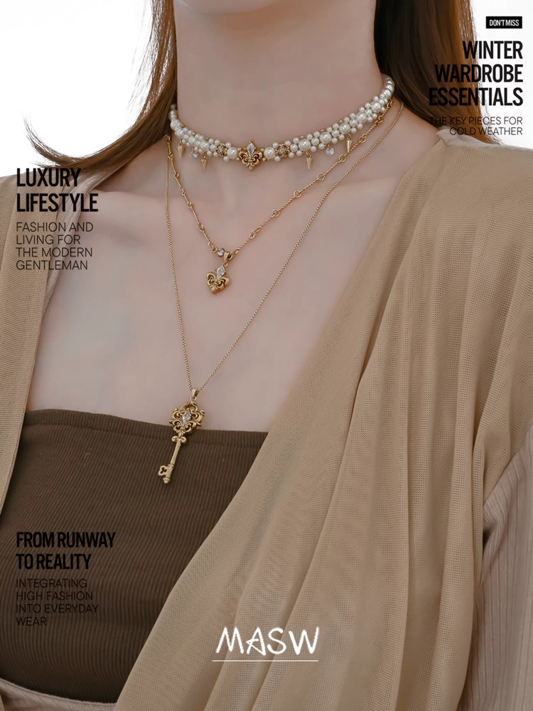 MASW 오리지널 디자인 빈티지 스타일 이중 레이어 키 - Women'S Accessories Trends 2026 리뷰 및 가격