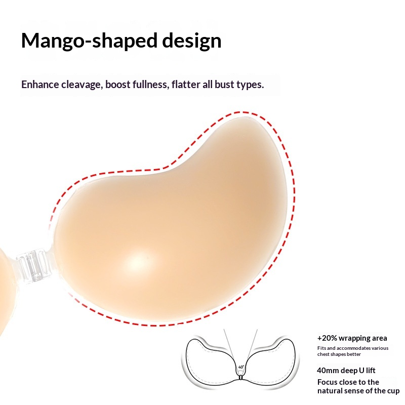 실리콘 망고 모양의 작은 가슴 패드, 스트랩리스 섹시  - Women'S Accessories Mango 리뷰 및 가격