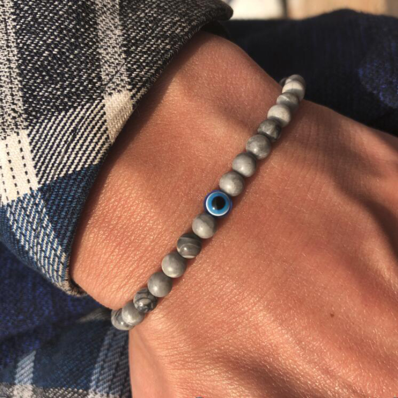남성용 미니멀리스트 오토바이 팔찌, 터키 악마의 눈 팔 - Evil Eye Bracelet 리뷰 및 가격