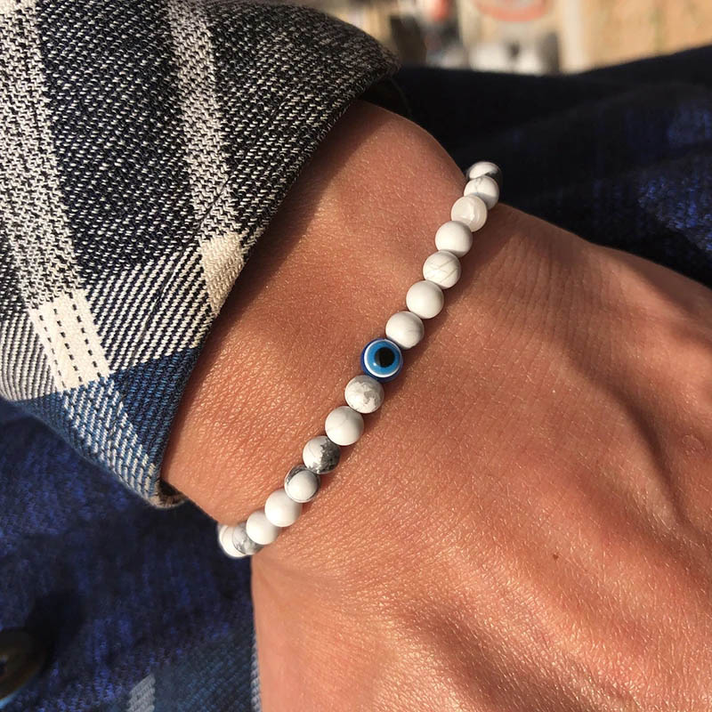 남성용 미니멀리스트 오토바이 팔찌, 터키 악마의 눈 팔 - Evil Eye Bracelet 리뷰 및 가격