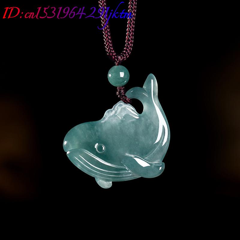 천연 버마산 비취 고래 펜던트 목걸이 액세서리 진짜 옥 - Women Accessories To Gift 리뷰 및 가격