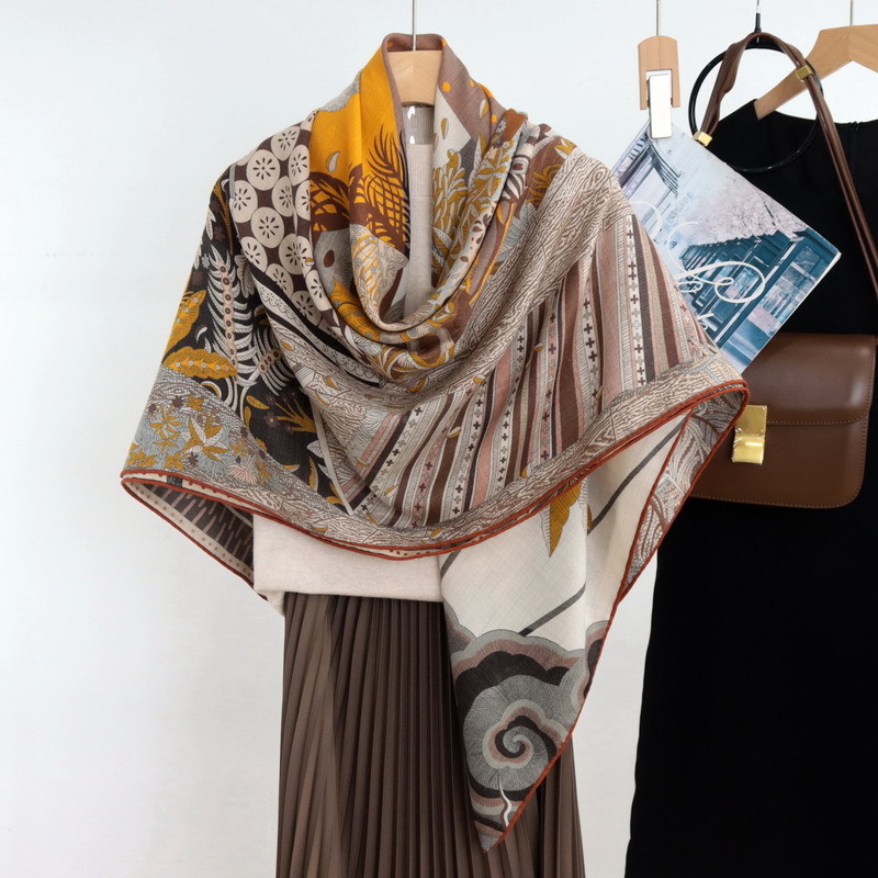 겨울 럭셔리 브랜드 스카프 양면 Shawls Pashm - Accessories Brand For Women 리뷰 및 가격