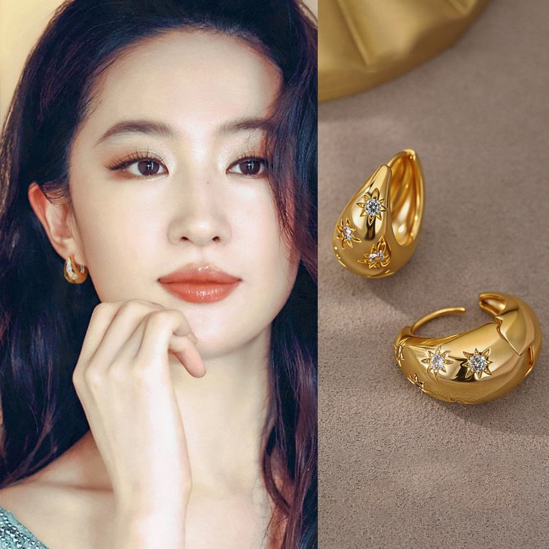 망고 스타 지르코니아 눈물 모양의 골드 컬러 귀걸이 여 - Women'S Accessories Mango 리뷰 및 가격