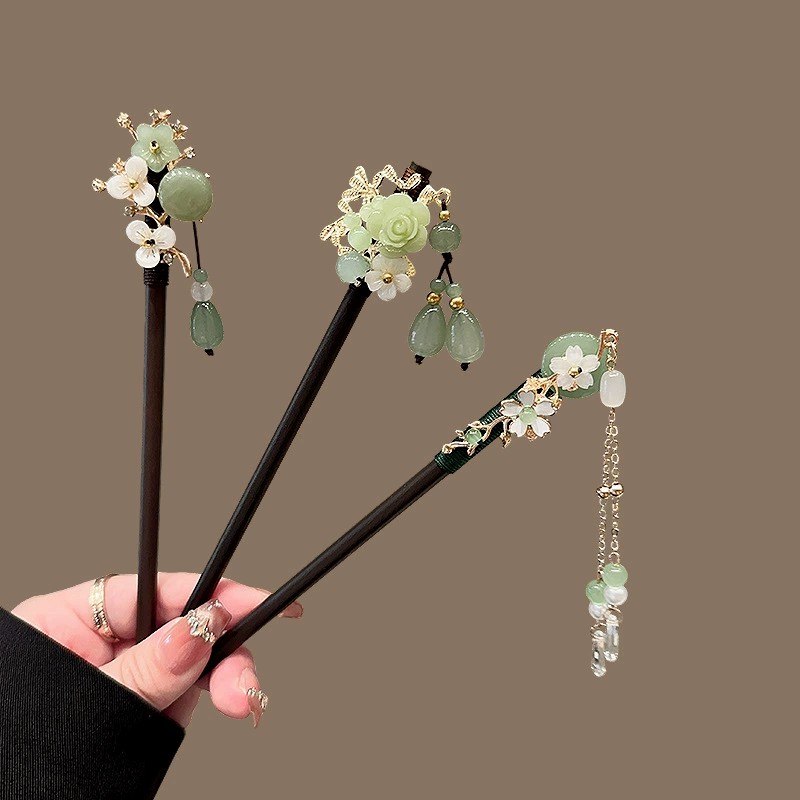 앤티크 나무 머리핀 여성용 우아한 헤어 스틱 새로운 중 - Pearl Hair Pin 리뷰 및 가격