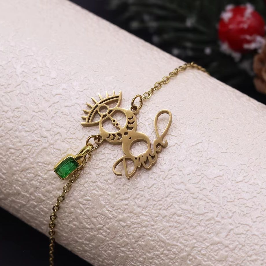 토도로바 커스텀 네임 이블아이 팔찌, 스테인리스 스틸  - Evil Eye Bracelet 리뷰 및 가격