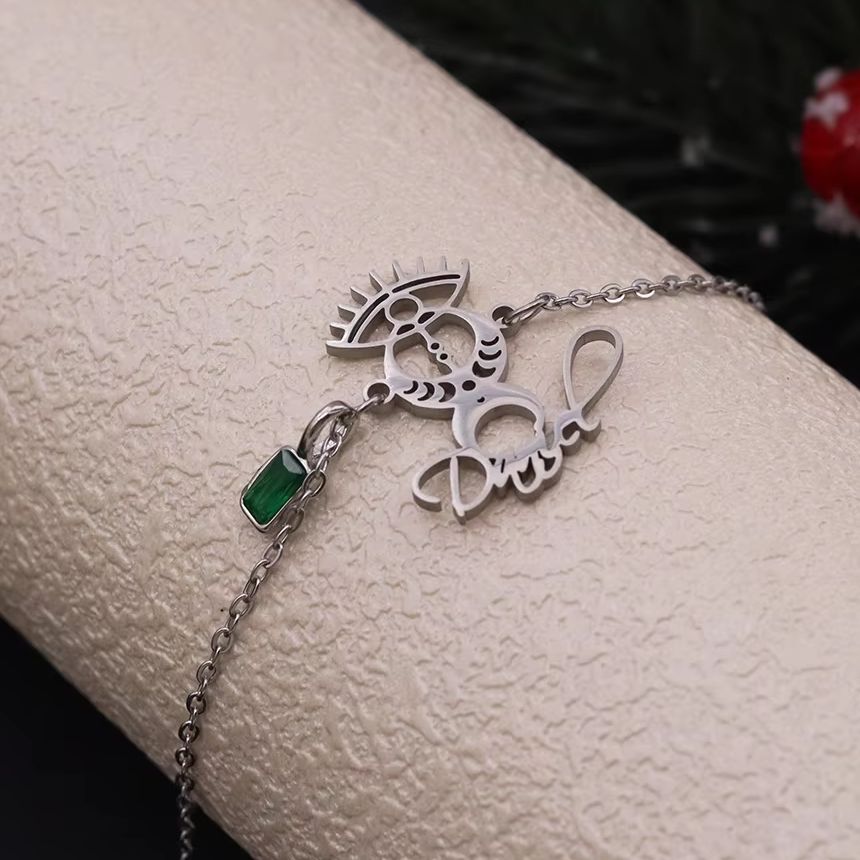 토도로바 커스텀 네임 이블아이 팔찌, 스테인리스 스틸  - Evil Eye Bracelet 리뷰 및 가격