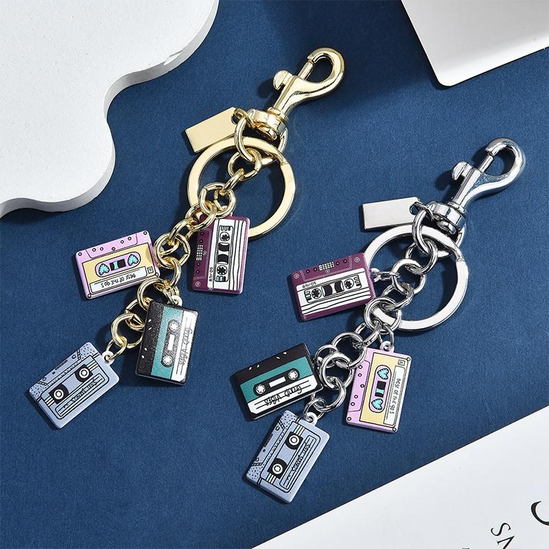 빈티지 카세트 테이프 키체인 레트로 90년대 80년대  - Women'S Accessories In The 90S 리뷰 및 가격