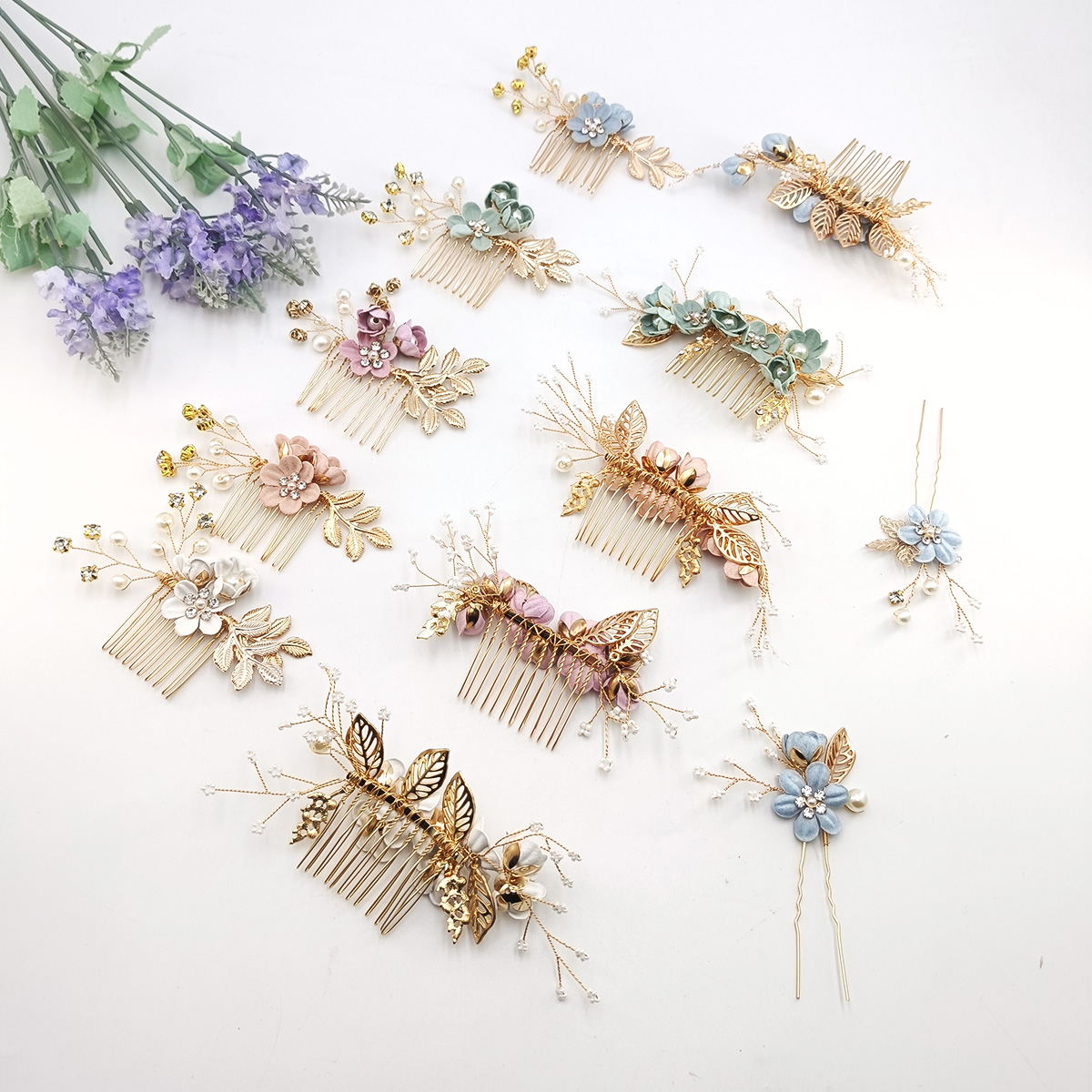 4pcs 진주 지르콘 럭셔리 헤어 합금 빗 세트 달콤한 - Pearl Hair Pin 리뷰 및 가격