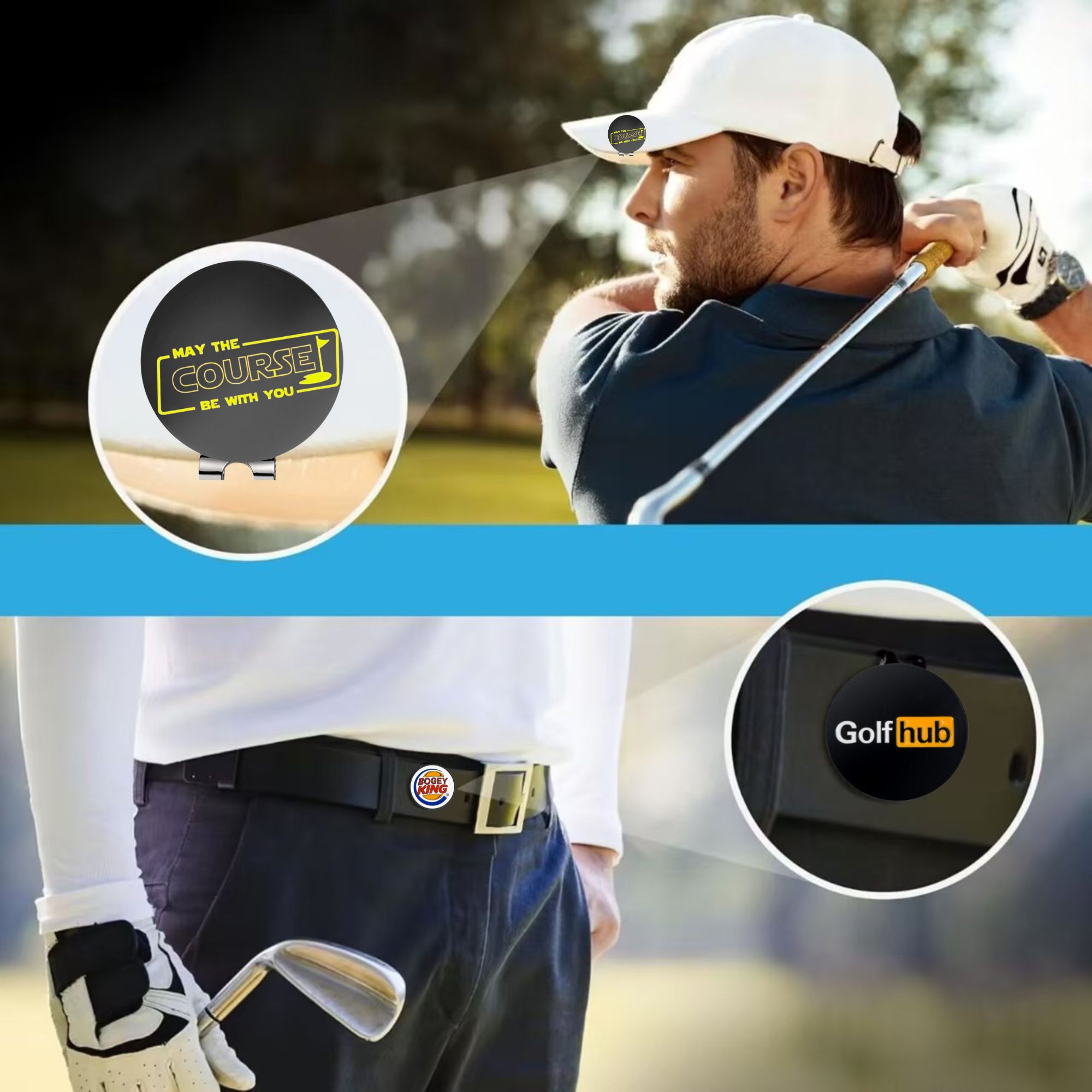 3개의 재미있는 골프 볼 마커와 표준 자석 모자 클립이 - Women'S Golf Accessories 리뷰 및 가격
