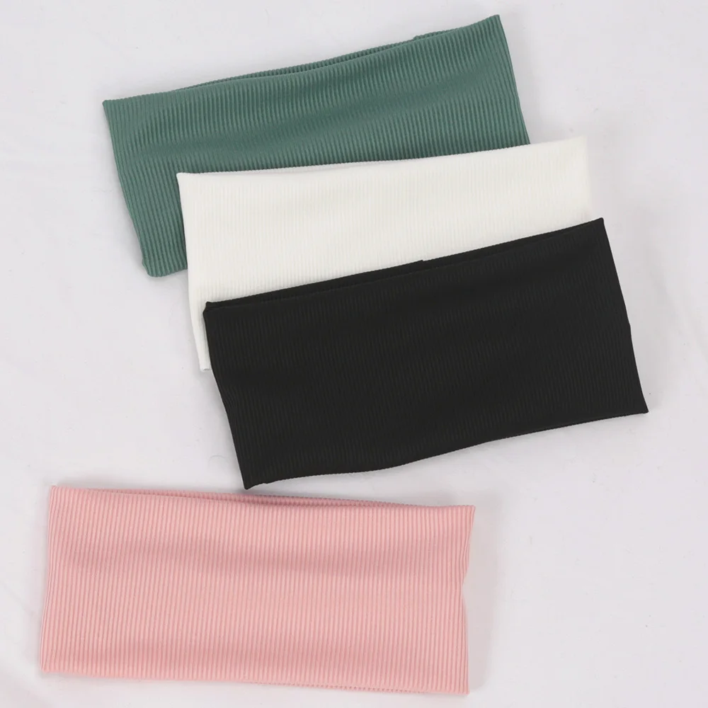 넓은 헤어밴드 단색 탄성 헤어밴드 터번 메이크업 헤어  - Women'S Running Accessories 리뷰 및 가격