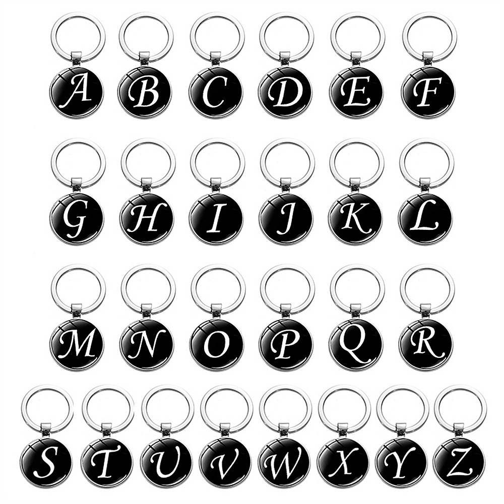A-Z 여성을위한 초기 이름 키 체인 남자 26 영어  - Women Accessories Name In English 리뷰 및 가격