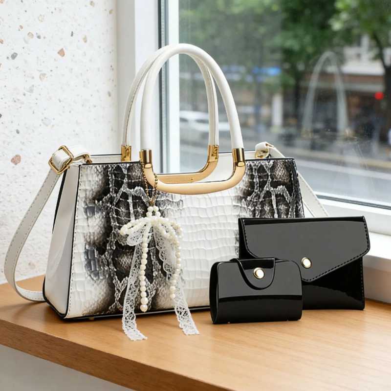 여성용 핸드백 세트, 악어 무늬 이브닝 클러치, 파티  - Women Accessories To Gift 리뷰 및 가격
