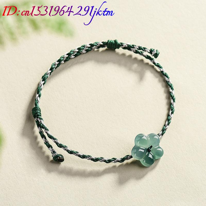 버마산 경옥 꽃 팔찌 천연 옥 참 장식 패션 액세서리  - Women Accessories To Gift 리뷰 및 가격
